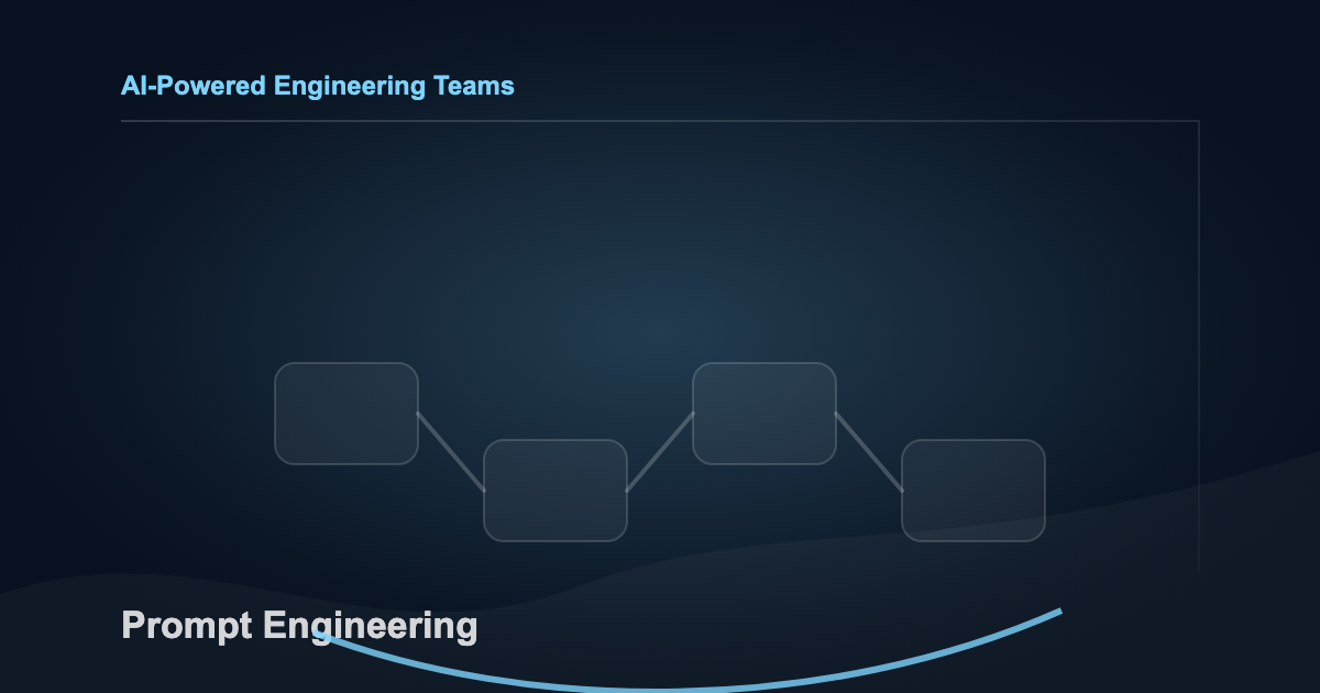 Prompt engineering visual showing instructions, examples, constraints, and model output flowing together.